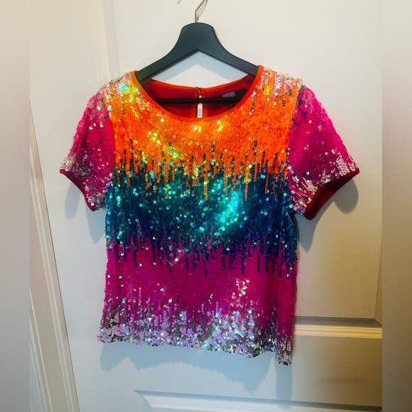 Anthropologie Eva Franco Sequin Top - Picture 1 of 3